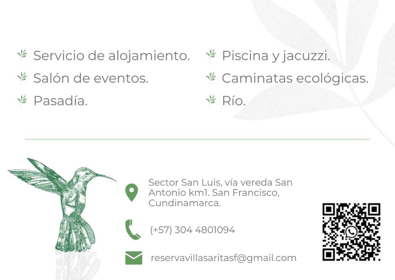 Hotel Campestre Villa Sarita San Francisco (Cundinamarca) Exterior foto